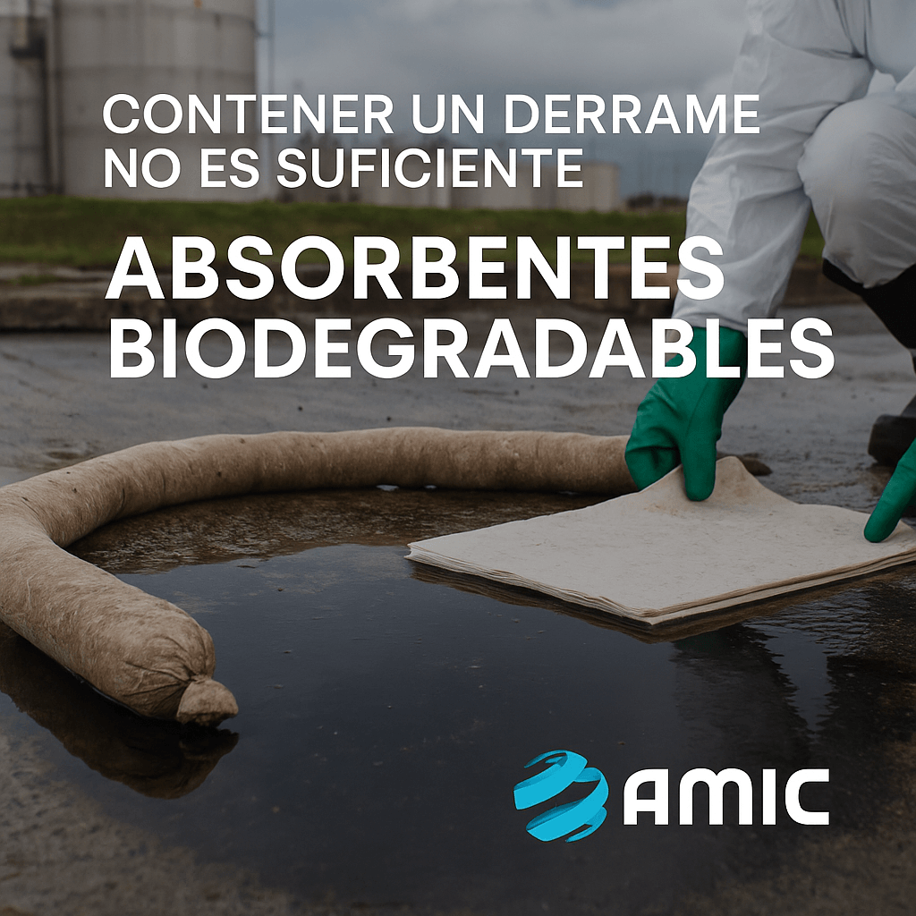 Contener un derrame no es suficiente: cómo reducir el impacto ambiental con absorbentes biodegradables