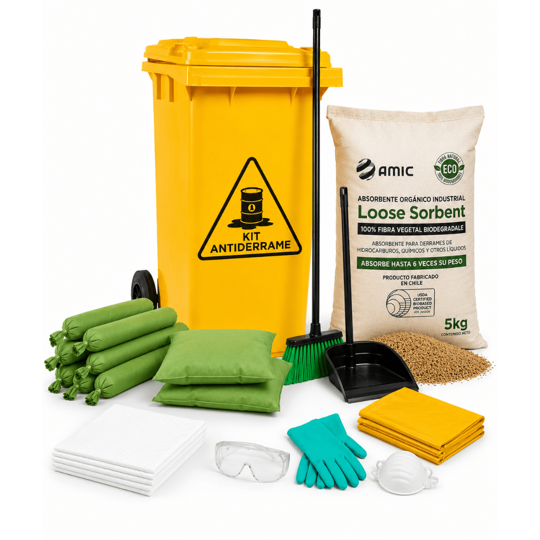 Kit Antiderrame Universal Contenedor 120 Litros DS43