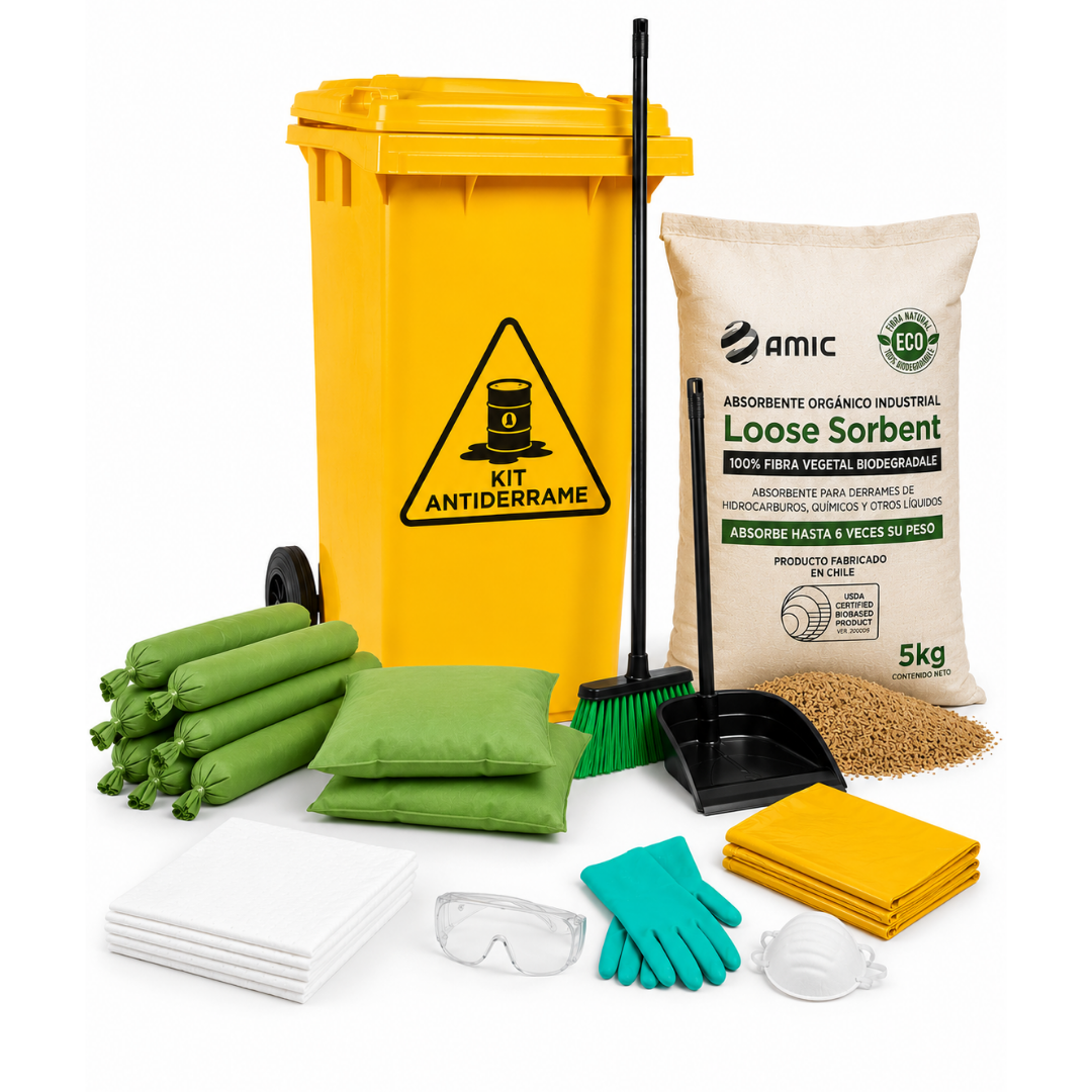Kit Antiderrame Universal Contenedor 120 Litros DS43