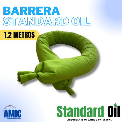 Barrera Absorbente Standard Oil Fibra Vegetal 1,2 Metros Pack (6 unidades)