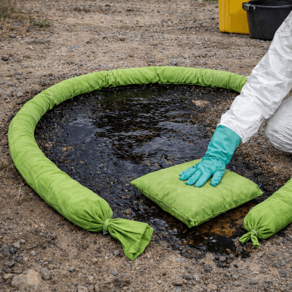 Barrera Absorbente Standard Oil Fibra Vegetal 1,2 Metros Pack (6 unidades) - Amic